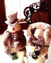 Victorian snowmen