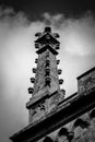 Victorian Spirelet Tower B BW Royalty Free Stock Photo