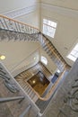 Spiral staircase inside Courtauld Gallery, Somerset House, London Royalty Free Stock Photo