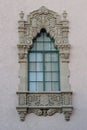 Victorian stone carved window