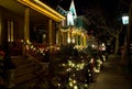 Victorian Street at Christmas Royalty Free Stock Photo