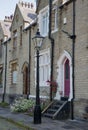 Victorian street and gaslamp