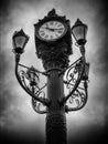 Victorian Street Lamp in black and white