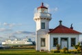 Mukilteo Lighthouse in Washington state Royalty Free Stock Photo