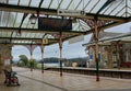 Victorian style Railway Station at Grange Over Sands, Cumbria, UK Royalty Free Stock Photo