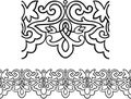 Victorian style repeating border