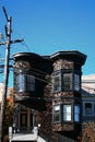 Victorian style typical townhouses in San Francisco