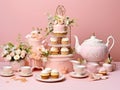 Victorian tea party lace and pearls Royalty Free Stock Photo