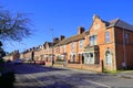 Terrace houses in English town Royalty Free Stock Photo