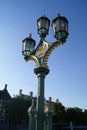 Victorian vintage street lamp, Westminster Bridge, London, England Royalty Free Stock Photo