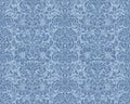 Victorian Wallpaper - Blue Royalty Free Stock Photo