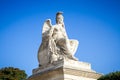 Victorious France statue near the Triumphal Arch of the Carrousel, Paris Royalty Free Stock Photo