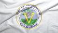 Victorville of California of United States flag background