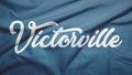 Victorville of California of United States flag background