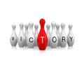 Victory, business leadership success concept, team leader, group leader,figure stands out from the crowd, Job recruit, Open vacanc