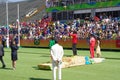 Victory ceremony of women`s marathon at Rio2016 Royalty Free Stock Photo