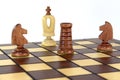 Victory in the chess game! Royalty Free Stock Photo