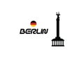 Victory column Berlin the capital of Germany architecture Royalty Free Stock Photo