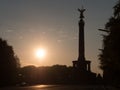 Victory Column in Berlin in the morning Royalty Free Stock Photo