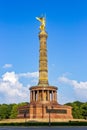 Victory Column monument with a viewing platfrom in top for a city view over Berlin city, Germany Royalty Free Stock Photo