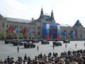 The Victory Day Parade on Moscow's Red Square Royalty Free Stock Photo