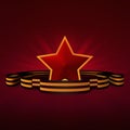 Victory day Red Star Royalty Free Stock Photo