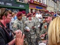 Victory Day second world war in Normandy was celebrated with an official ceremony and military parades Royalty Free Stock Photo