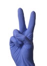 Victory doctor hand sign