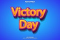 victory editable text effect Royalty Free Stock Photo