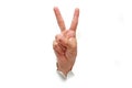 Victory Hand Sign Royalty Free Stock Photo