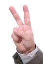 Victory hand sign