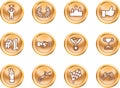 Victory Icons Royalty Free Stock Photo