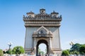 Patuxai Victory Monument is The Landmark of Vientiane City, Laos. Royalty Free Stock Photo