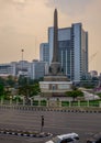 People use public transport for traveling at Victory monument