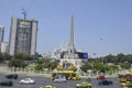 Victory Monument street view in thailand.