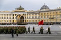 Victory parade on Palace Square in Saint Petersburg, April 28, 2