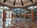 Victory park Bow Hill Park Pobedy metro station escalator, Moscow, Russia Royalty Free Stock Photo