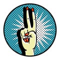 Victory Popart Symbol