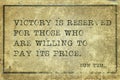 Victory price Sun Tzu Royalty Free Stock Photo