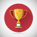 Victory Prize Award Symbol Trophy Cup Icon on