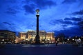 Victory Square and Triumphal Column  in Kaliningrad city, Russia Royalty Free Stock Photo