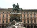 Victory statue at Piazza del Duomo, Milan, Italy,