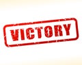 Victory text stamp Royalty Free Stock Photo