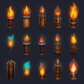 victory torch fire game ai generated