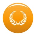 Victory wreath icon orange