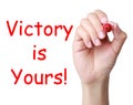 Victory is Yours Royalty Free Stock Photo