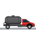 Septic tank truck icon vector Royalty Free Stock Photo