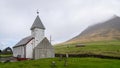 Vidareidi village in Vidoy island, Faroe Islands, Denmark