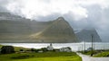 Vidareidi village, Vidoy island, Faroe Islands, Denmark