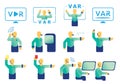 Video assistant referee graphic element